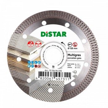 Алмазний відрізний диск 1A1R Distar Multigres 125 мм