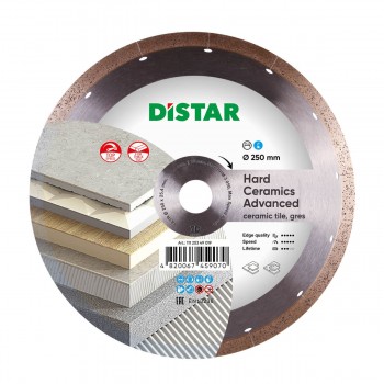 Алмазний відрізний диск 1A1R Distar Hard Ceramics Advanced 250 х 25,4 мм