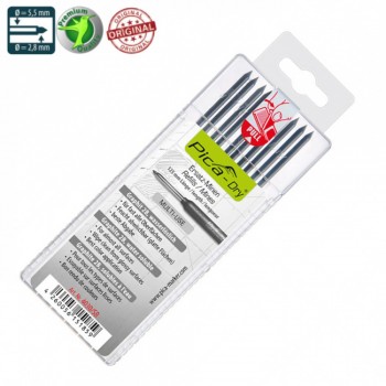 Запасні графітові жала для PICA Dry, твердість 2В, сірі, 10 шт