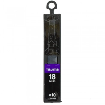 Сегментні леза Premium 18 мм TAJIMA DORA Razar Black Blades, 10 шт