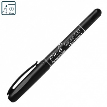 Маркер перманентний Pica Classic Permanent Pen FINE, ультратонкий чорний