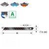 Леза сегментні 9 мм TAJIMA Razar Black LCB30RB, чорні, 10 шт